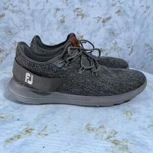 Footjoy Flex Coastal Men's Size 11.5 Golf Shoes Gray Comfort Spikeless Cleats